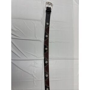 Justin Boots Brown Belt with Buckle Size 32